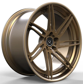 Llantes personalitzades de 2 peces de bronze fosc raspallat brillant nou estil