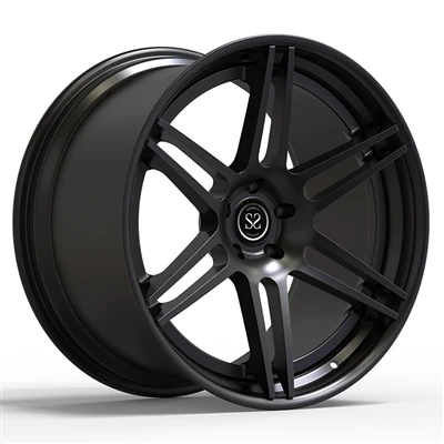Nou estil negre personalitzat llantes forjades de 2 peces per a Mercedes AMG ...