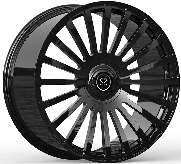 Rolls-Royce Wraith 2015 Negre brillant Rodes forjades d'1 peça 22x11