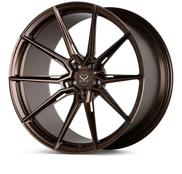 Matte Black Wheels 20 Inch Customized 2-PC Rims Wheels For Ferrari