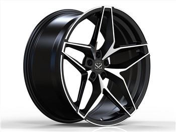 Màquines Negre Satinat Xinès Aftermarket 20 polzades Llantes personalitzades 1 PC Rodes per a RS6