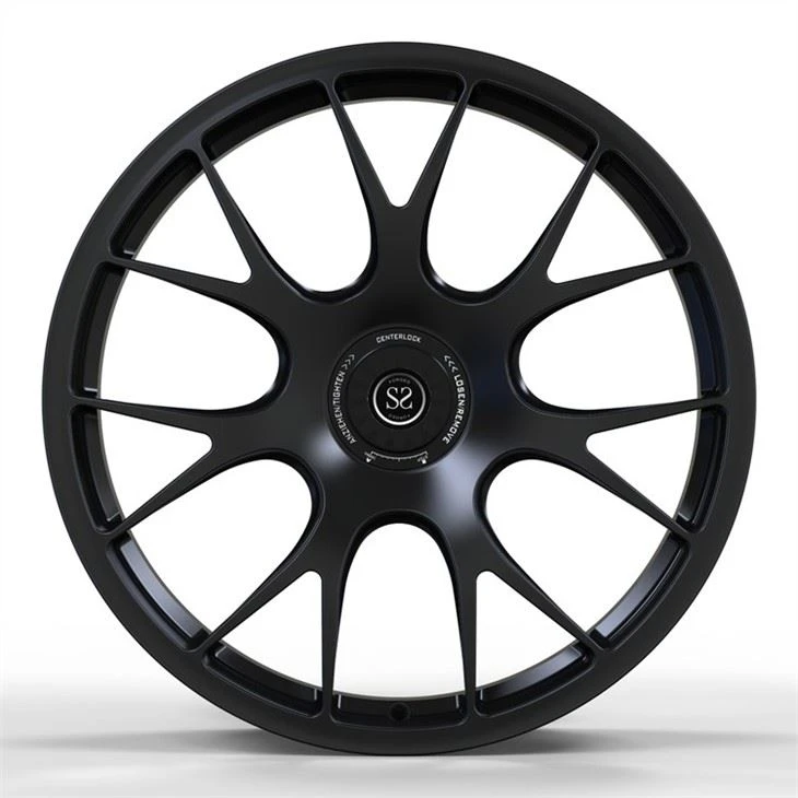 Center Lock Wheels Monoblock 5x130 1 Piece 20x8.5 Forged 718 Car Black Alloy Rims