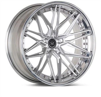 Roda forjada de llantes còncaves profundes de plata brillant R8 per personalitzar