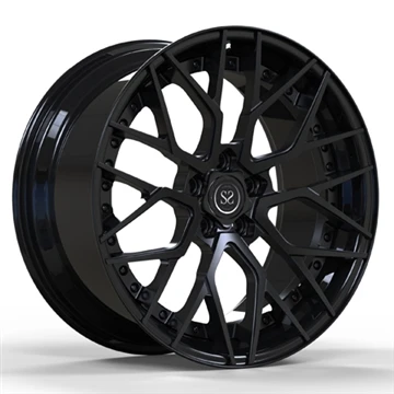 Rodes forjades de 2 peces Dics Spoke Barrel Lip Negre mat setinat per a llant...