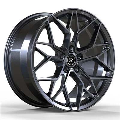 BMW 760E Llantes d'aliatge d'alumini forjat de 21" de metall brillant 1-
