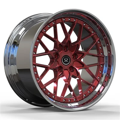 BMW M5 F90 20x11 Custom Candy Red 2-PC llantes d'aliatge 5x120 Patró de cargols