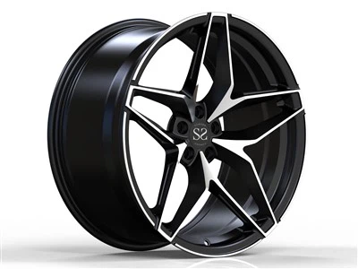Per Alfa Romeo Black Machine Face 21 polzades Monoblock 1 peça llantes de rodes forjades
