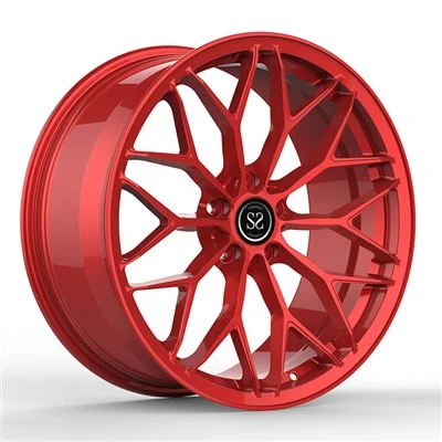 Volkswagen Golf GTI Mk8 (CD1) 19 x 8,5 llantes de PC forjades personalitzades de cara vermella brillant 2-